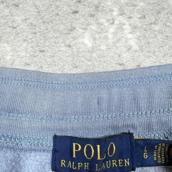 Polo Ralph Lauren Shorts Light Mens Large Blue Summer Beach Tropical Bear Fleece - Picture 11 of 13